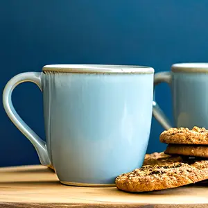 cup of coffee and cookies